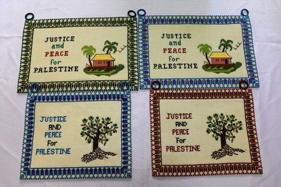 Frame Wall Hanger Justice and Peace for Palestine